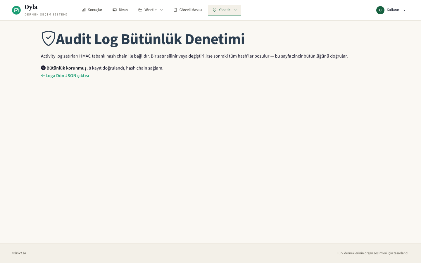 Log Doğrulama
